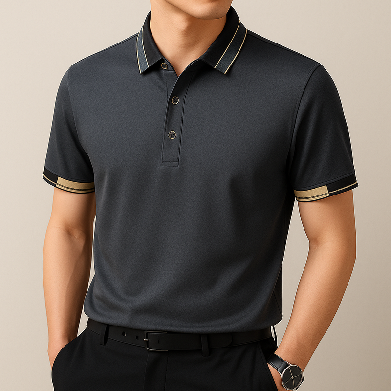 Ardalion | Contrast Collar Short Sleeve Polo Shirt