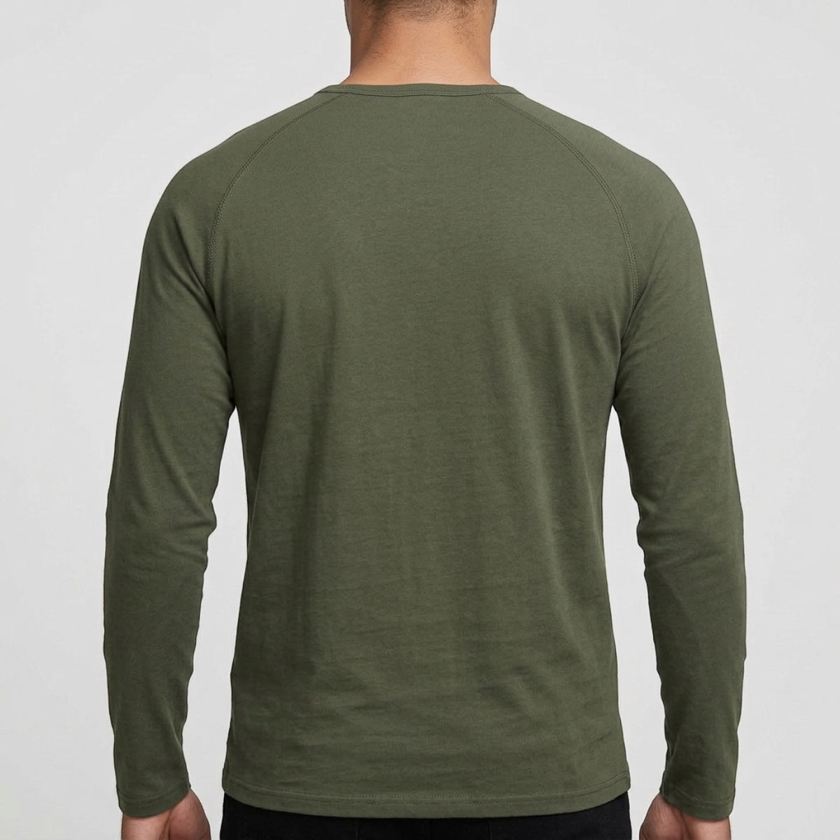 Alan | Long Sleeve Henley Shirt with Buttons