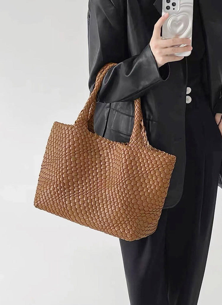 Ezequiel | Basket Weave Tote Bag with Handles