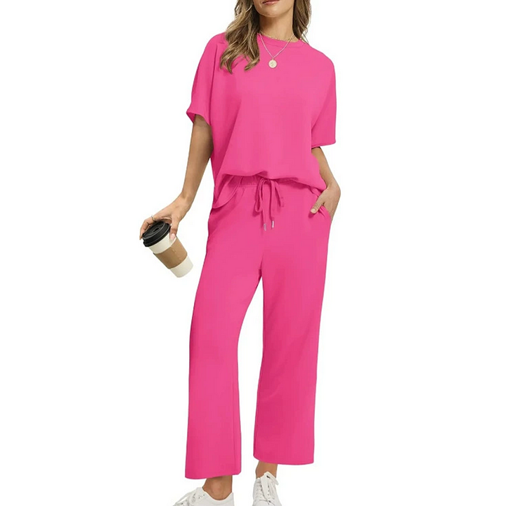 Shirona | Wide Leg Top and Trouser Set