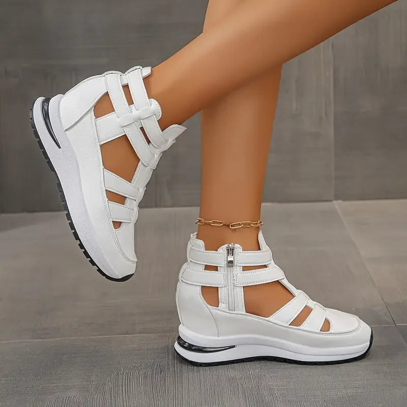 Souad - Wedge Sandal Trainers With Side Zip