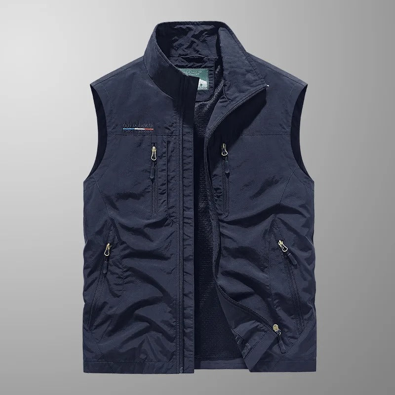 Vincent | Breathable Tactical Multi Pocket Sleeveless Vest Jacket