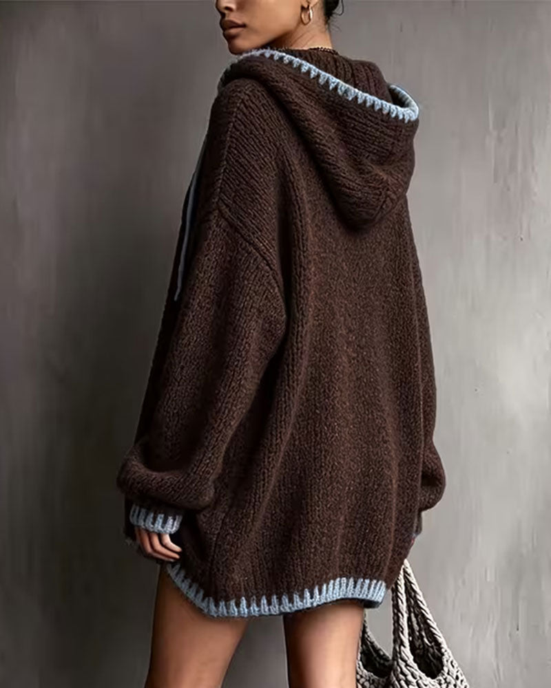 Engels | Hooded Sweater with Textured Knit