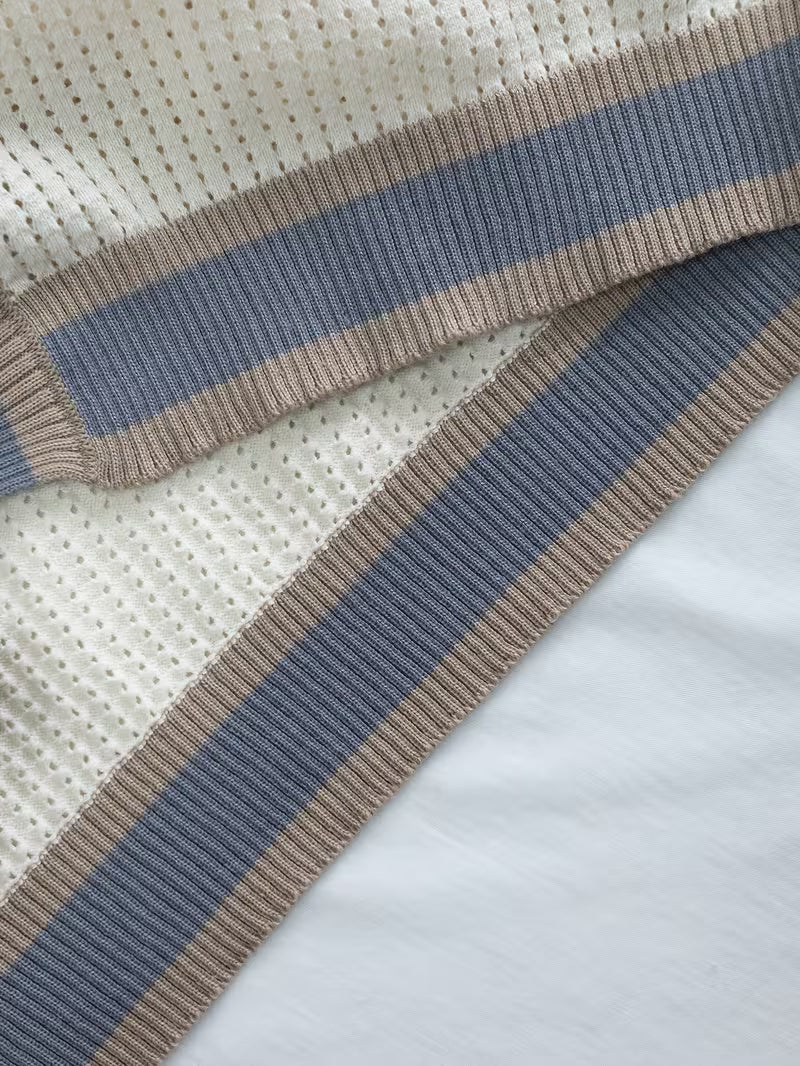 Walt | Knitted Short Sleeve Button Polo Shirt