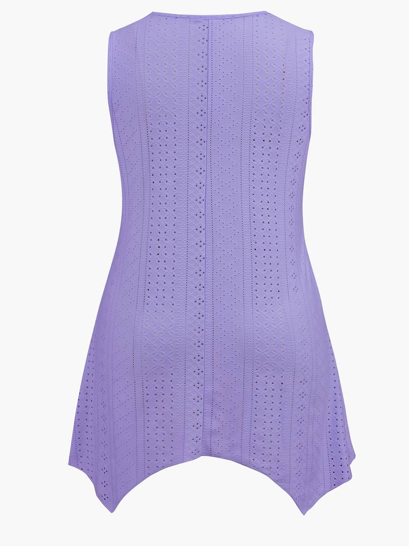 Ndeshiko | Sleeveless Patchwork Swing Tunic Top