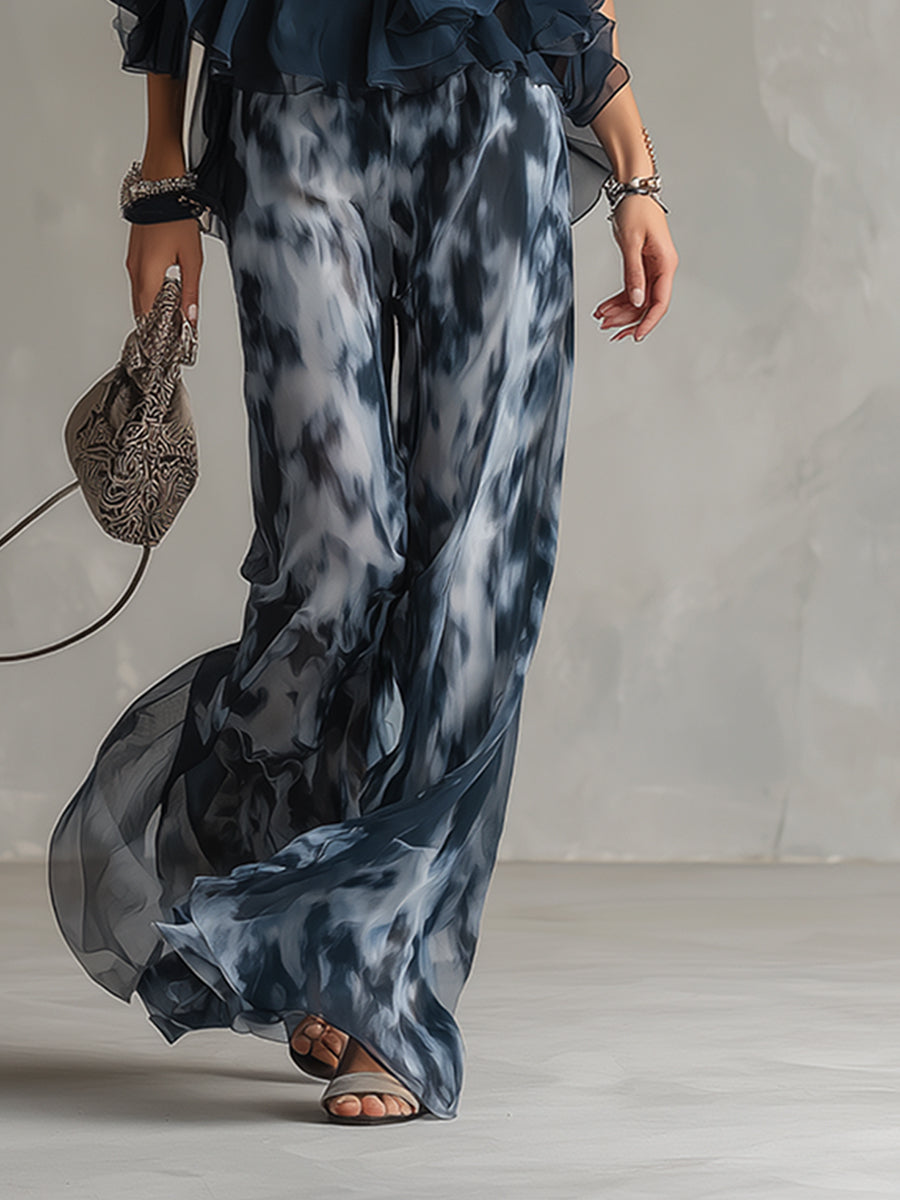 Shylla | Halter Ruffle Wide Leg Jumpsuit