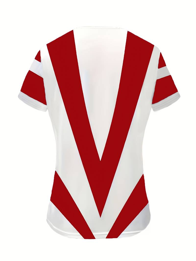 Maia | Colour Block Criss Cross Neck Top
