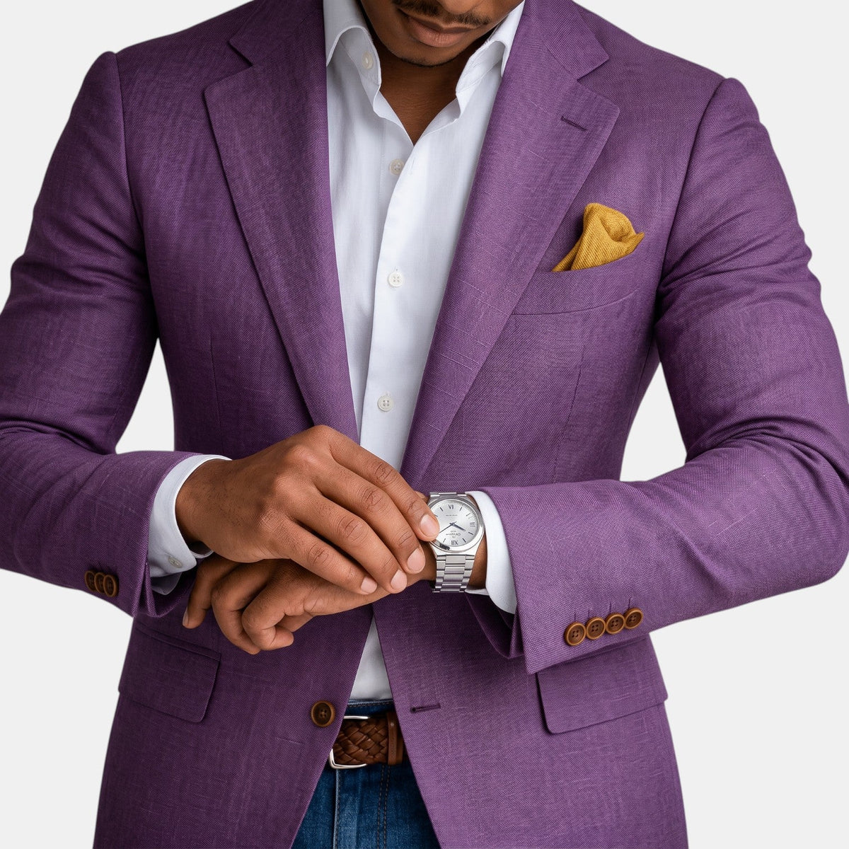 Martyn | Textured Blazer with Notched Lapels