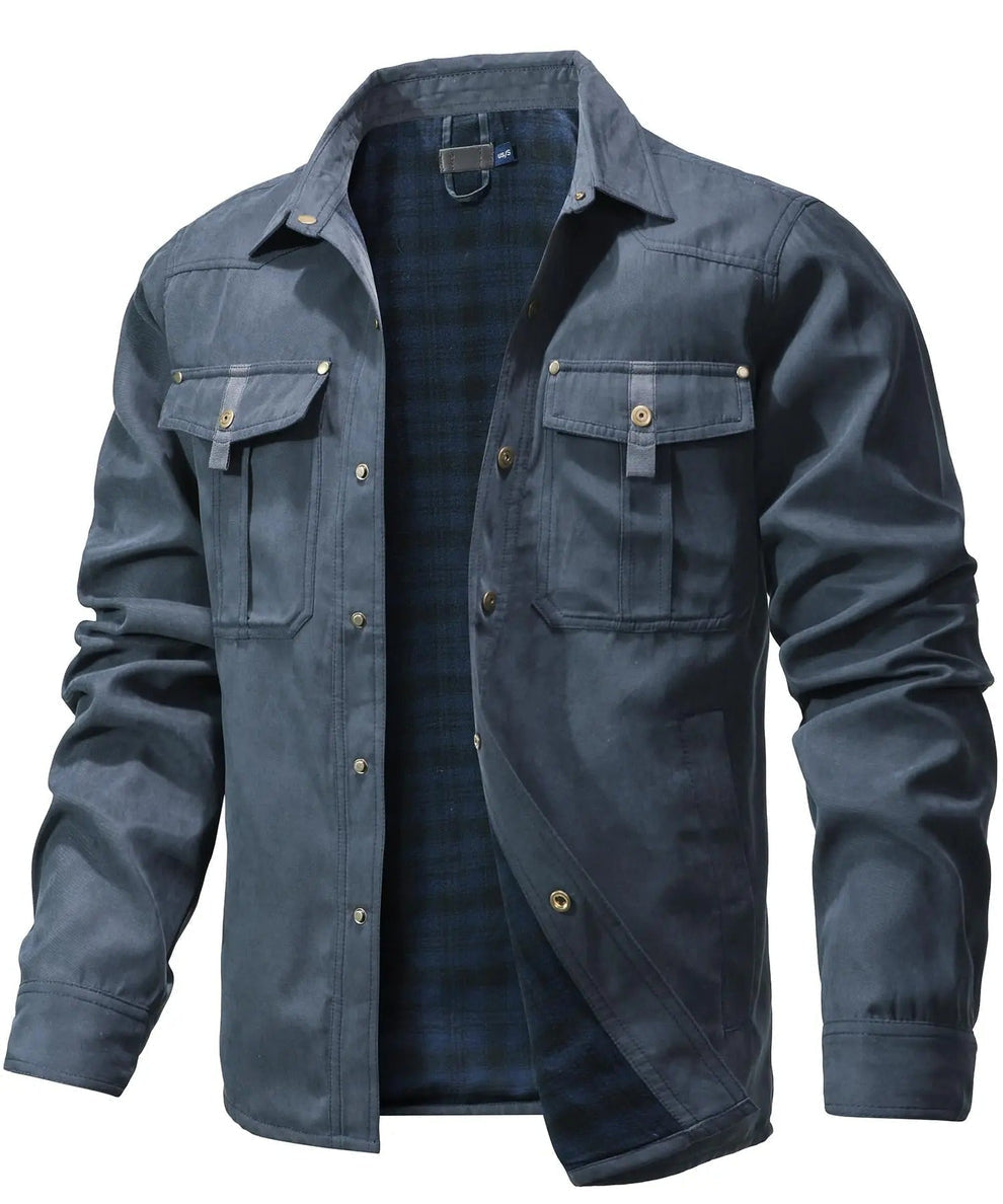 Hartmundius | Overshirt Jacket with Snap Closure