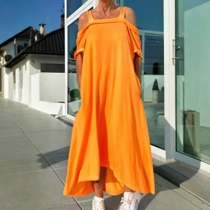 Mariyana | Off Shoulder Loose Fit Maxi Dress