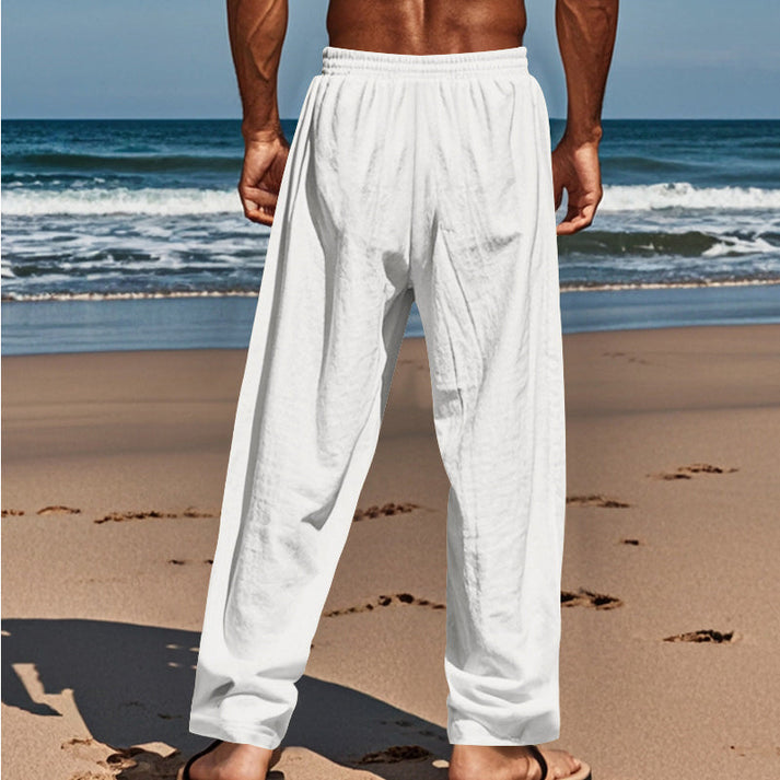 Devillier | Casual Drawstring Trousers with Button Front