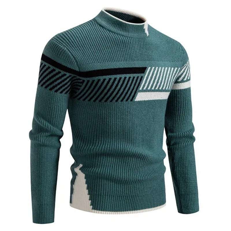 Zohir | Ribbed High Neck Knit Jumper