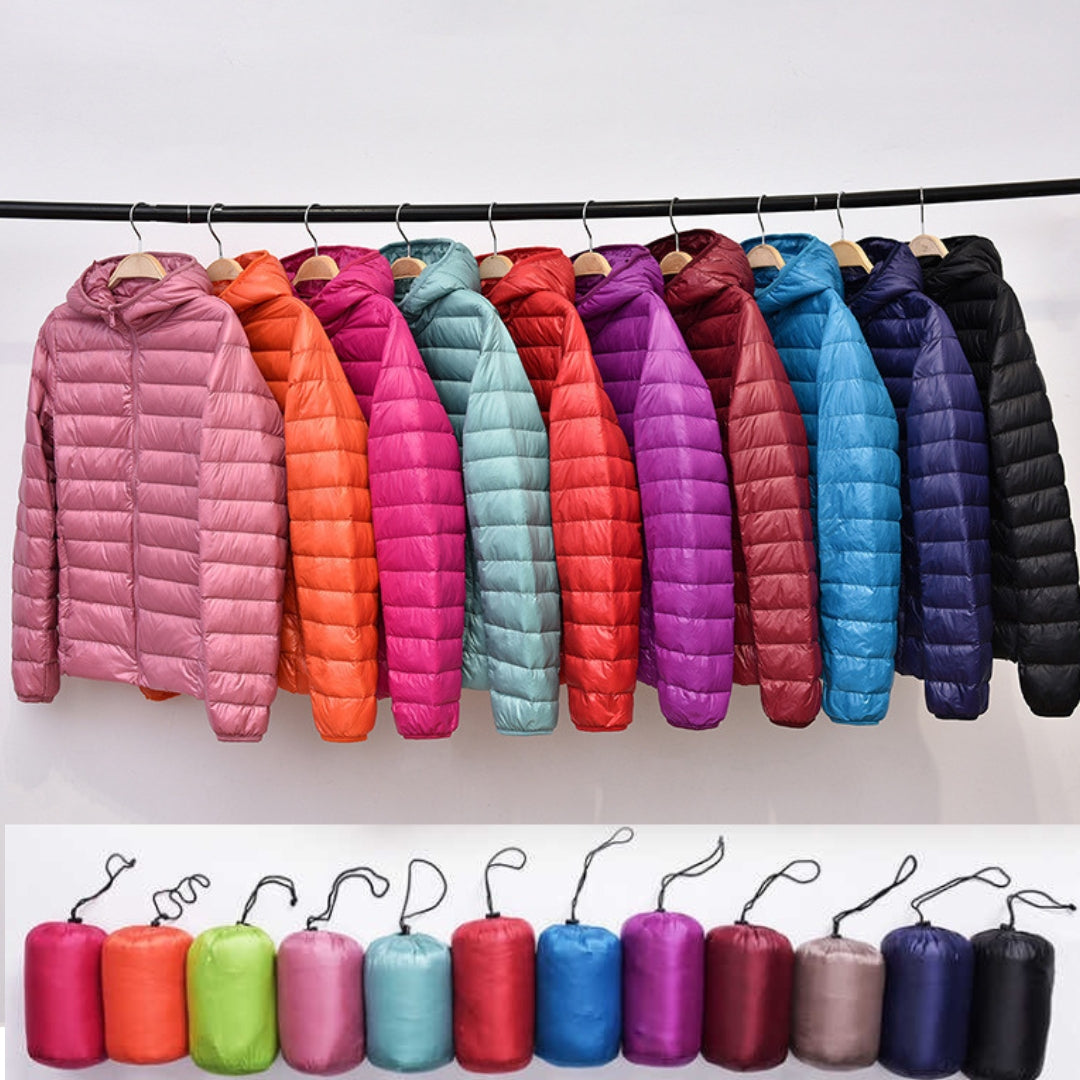 Manuela | Puffer Jacket with Hood and Duck Down