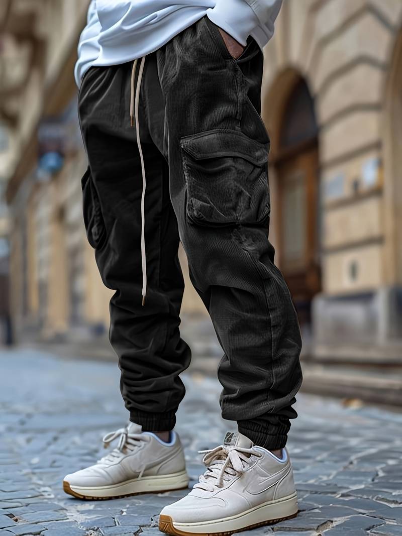 Baruch | Cargo Trousers with Drawstring Waist and Pockets
