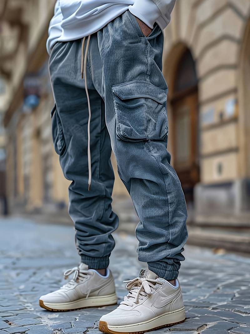 Baruch | Cargo Trousers with Drawstring Waist and Pockets