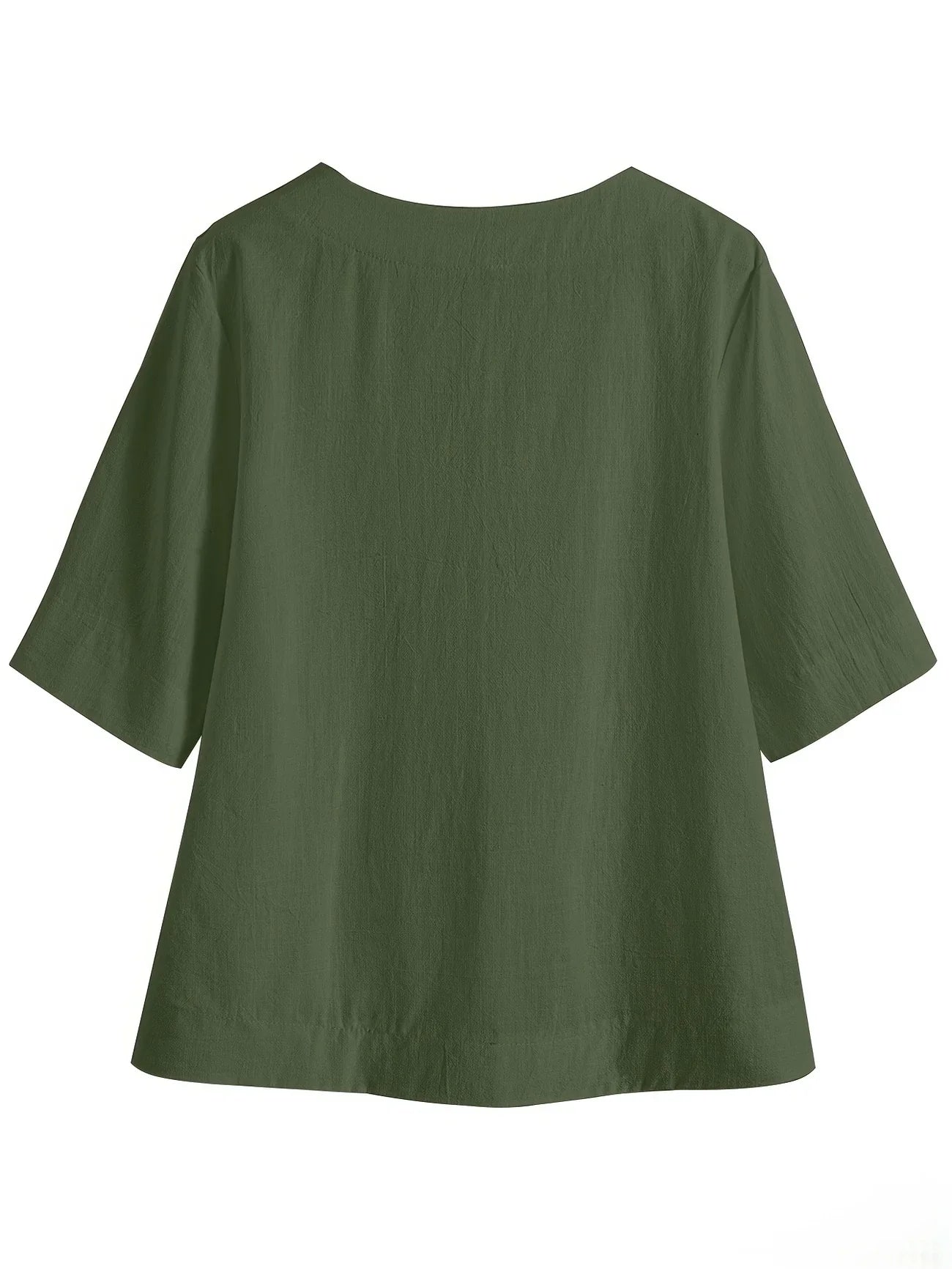 Mattea | V Neck Loose Short Sleeve Top