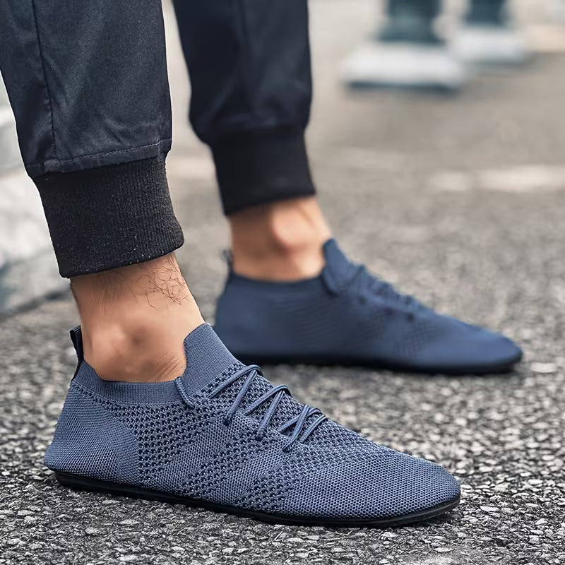 Stratoszone | Knit Lace-Up Shoes with Flexible Fit