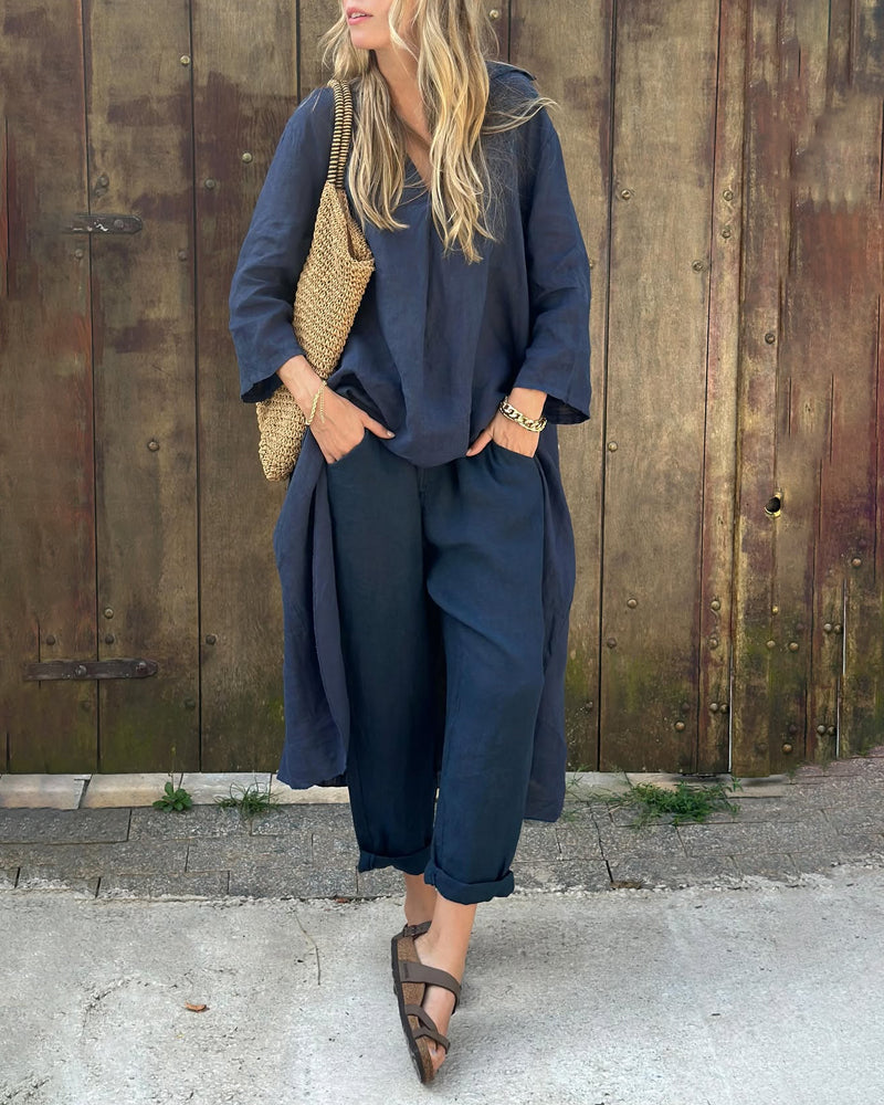 Ximena | Long Sleeve Loose Two-Piece Set