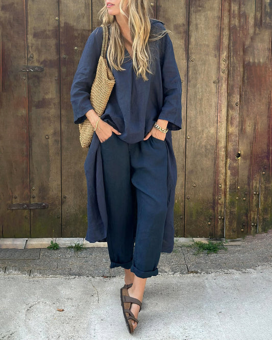 Ximena | Long Sleeve Loose Two-Piece Set
