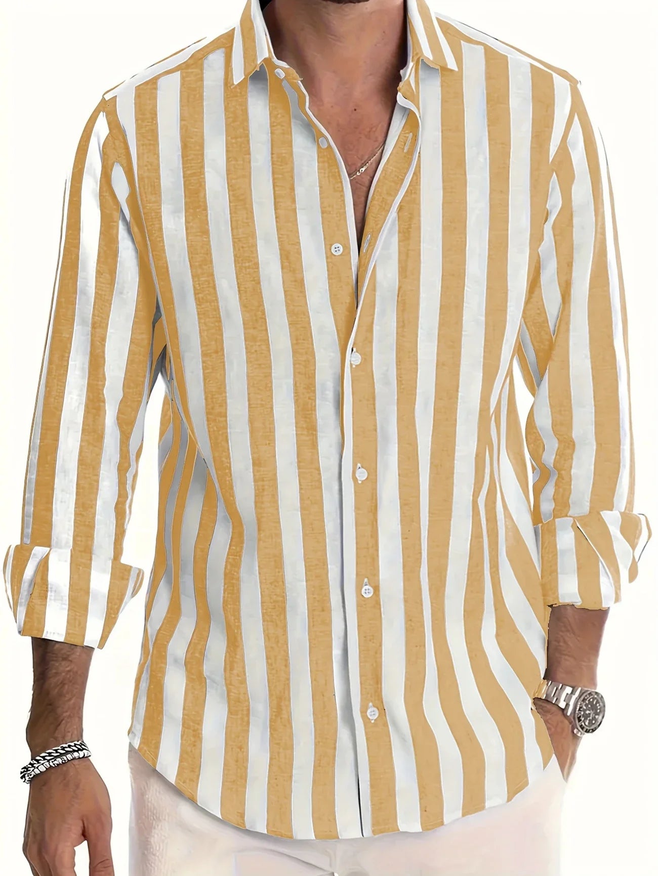 George | Long Sleeve Striped Button Shirt