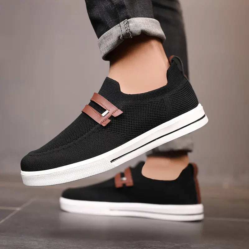 Reina | Mens Knit Slip-On Trainers