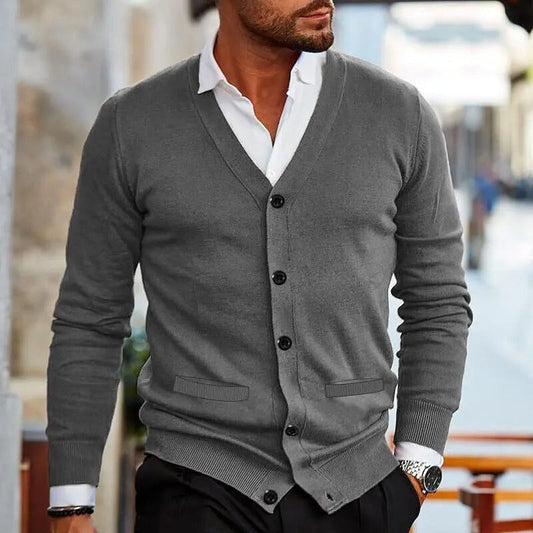 Dunstan | V-Neck Button Cardigan