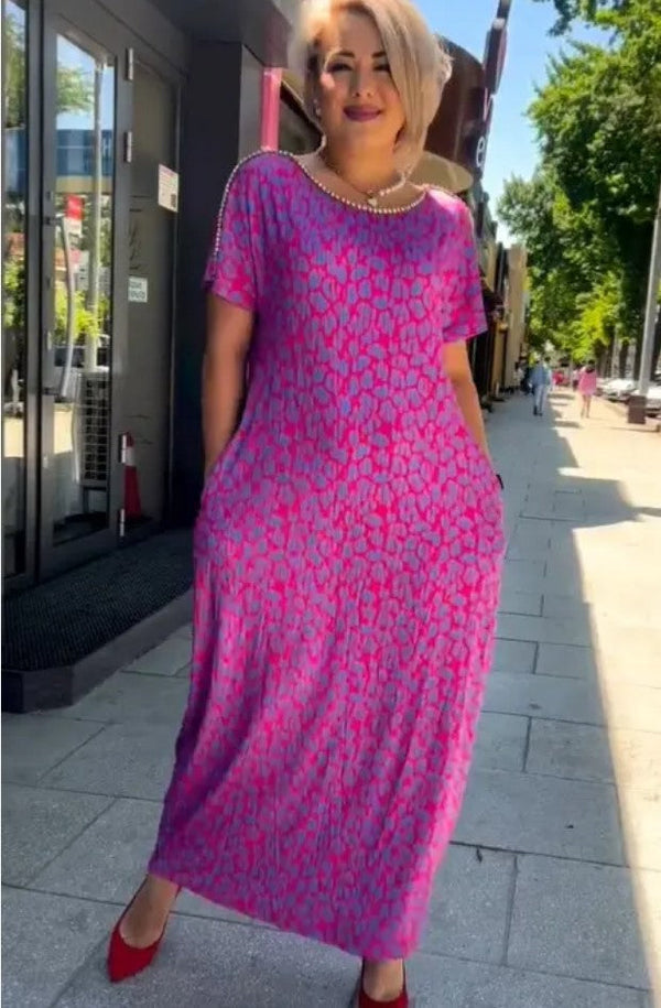 Aspasia | Leopard Print Maxi Dress