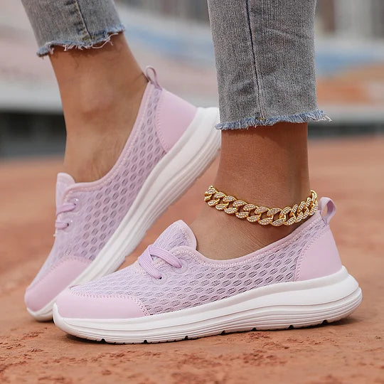 Firsova - Mesh Slip On Trainers Lightweight Sole