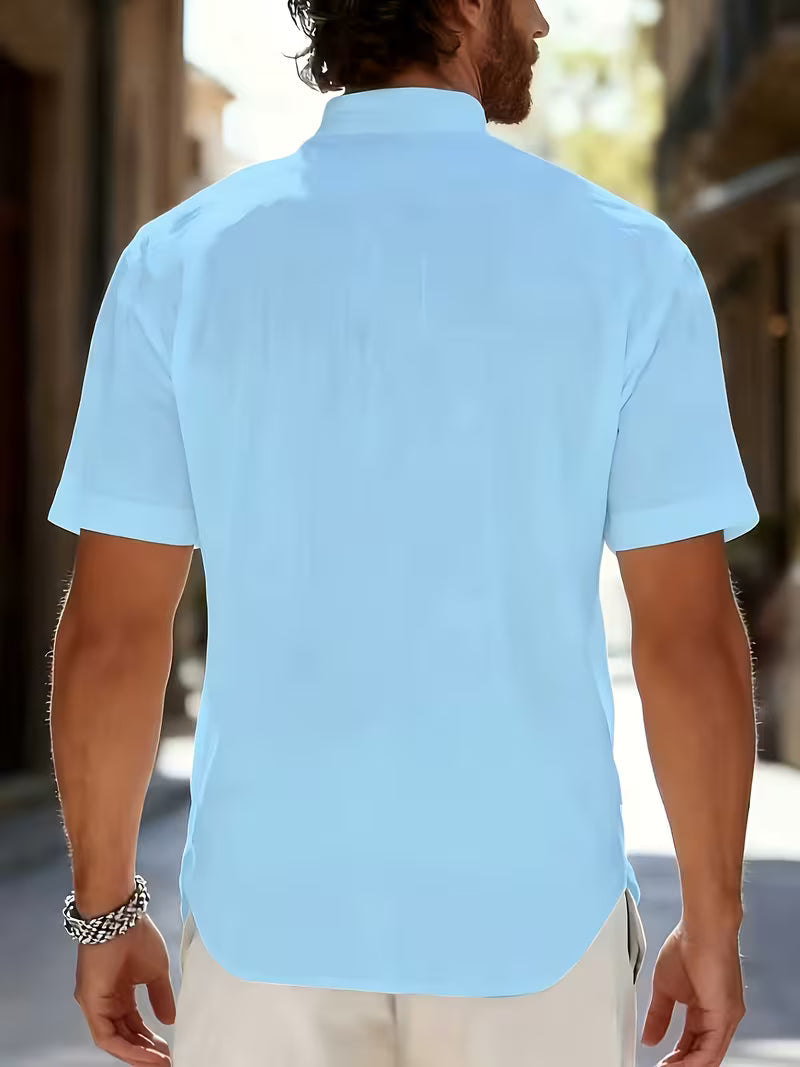 Dolan | Short Sleeve Henley Shirt With Buttons