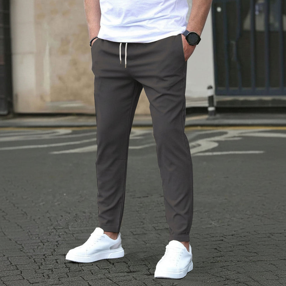 Jarkin | Straight Leg Trousers with Drawstring Waist