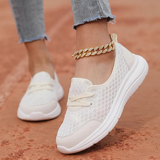 Firsova - Mesh Slip On Trainers Lightweight Sole