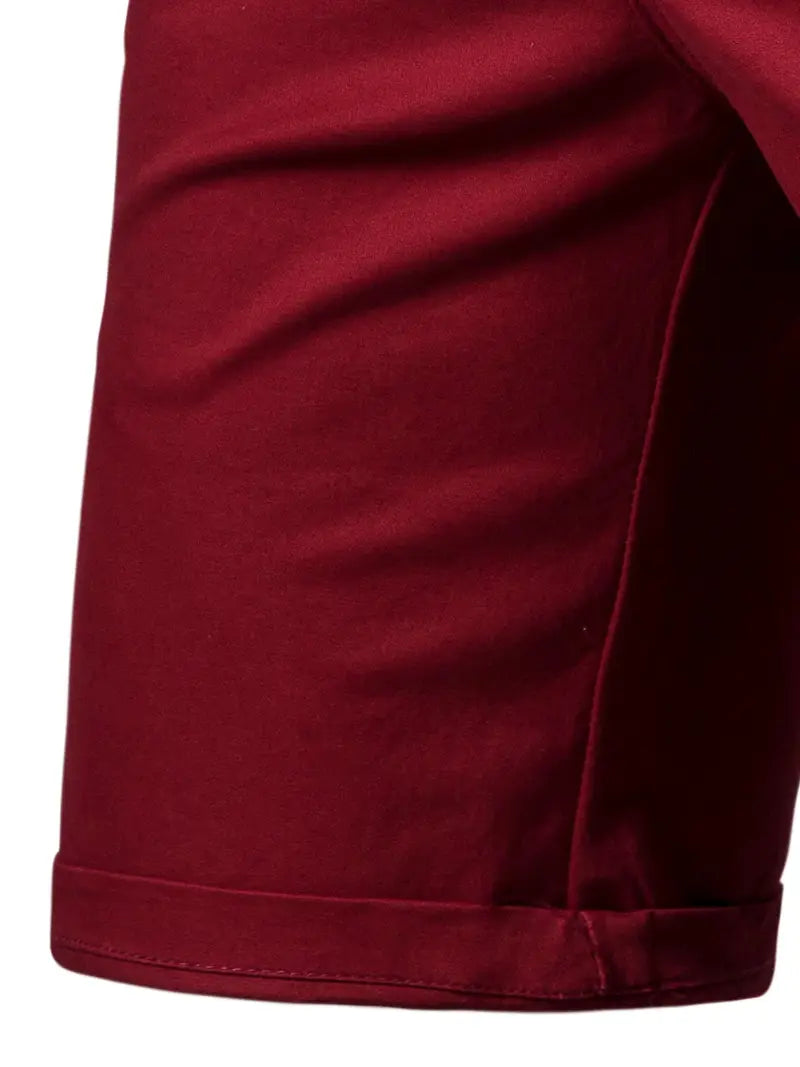Baird - Casual Elastic Waist Pocket Shorts