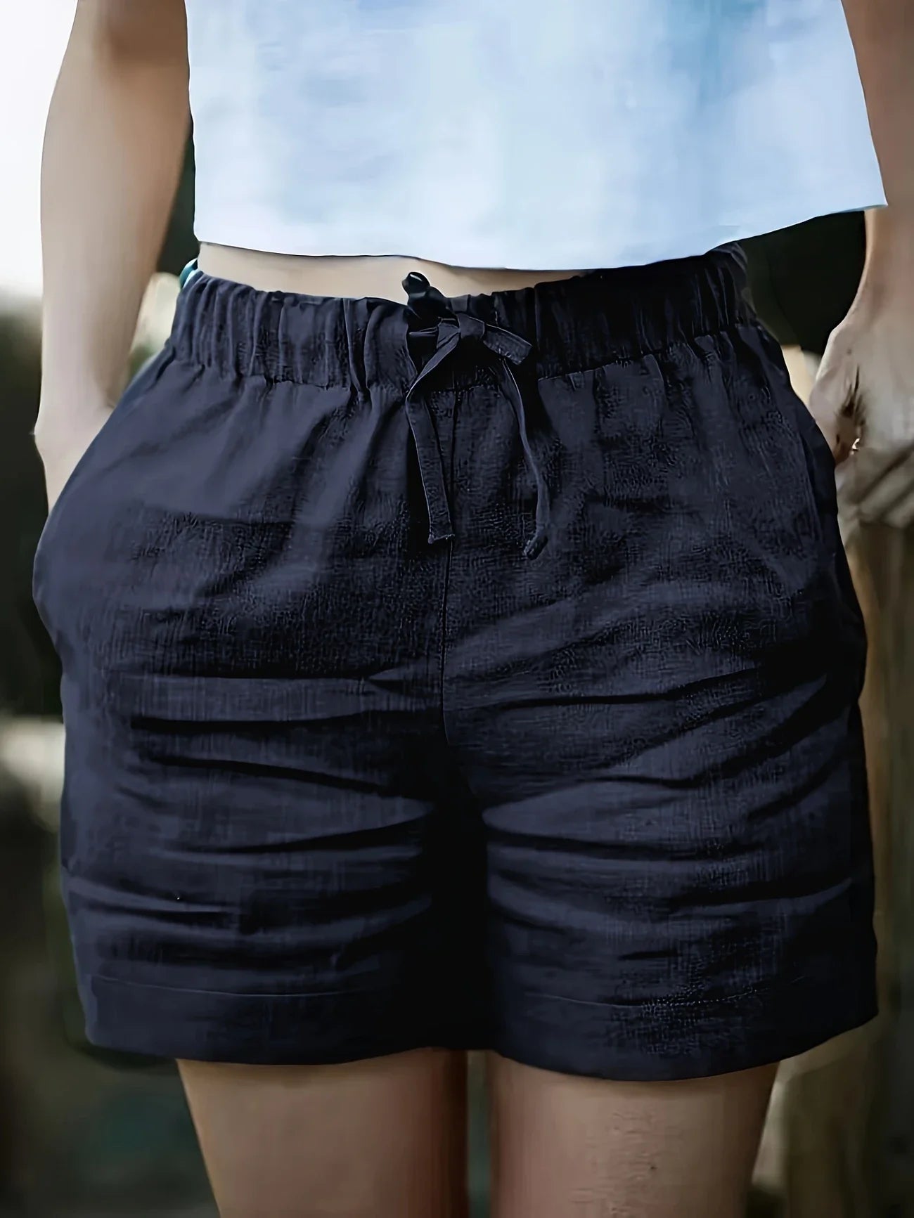 Niamh -| Casual Drawstring Summer Pocket Shorts