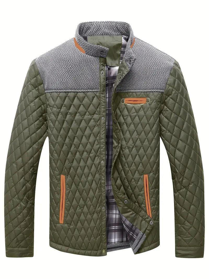 Proctor | Quilted Long Sleeve Stand Collar Jacket