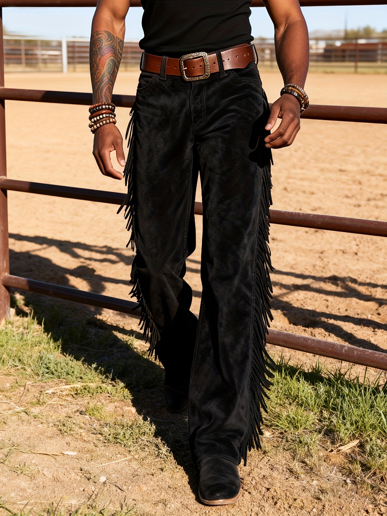 Altan - Western Fringe Straight Leg Trousers