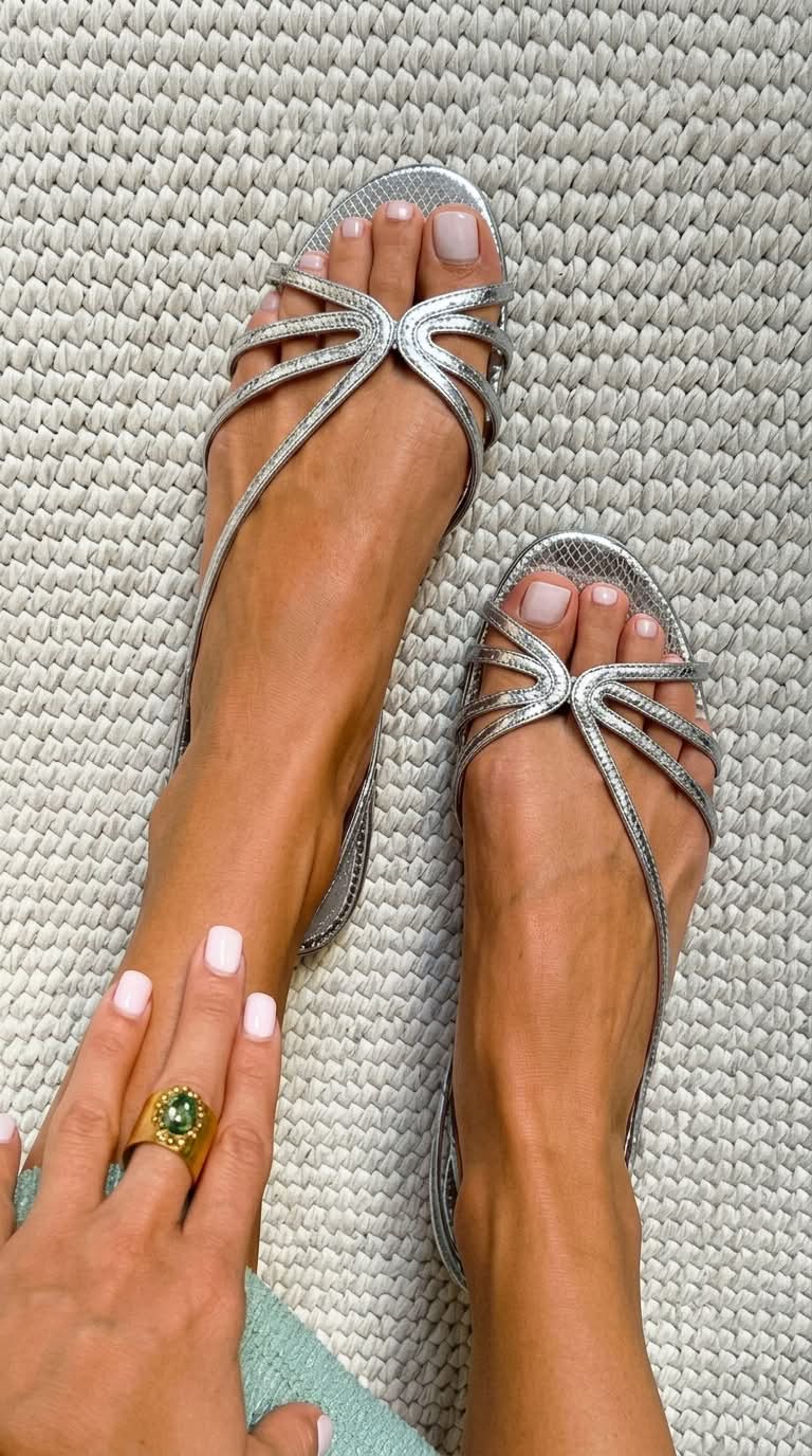 Schila | Strappy Open Toe Flat Sandals