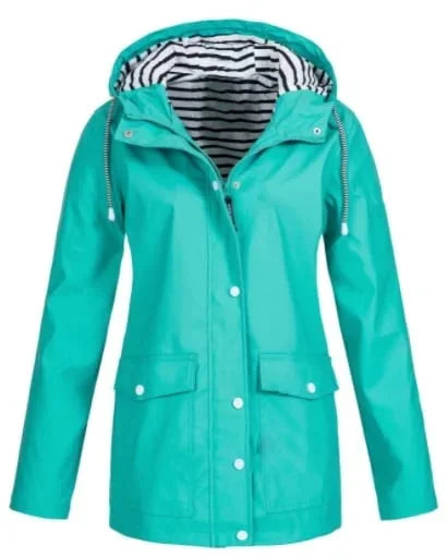 Ilektra | Long Sleeve Hooded Jacket with Pockets