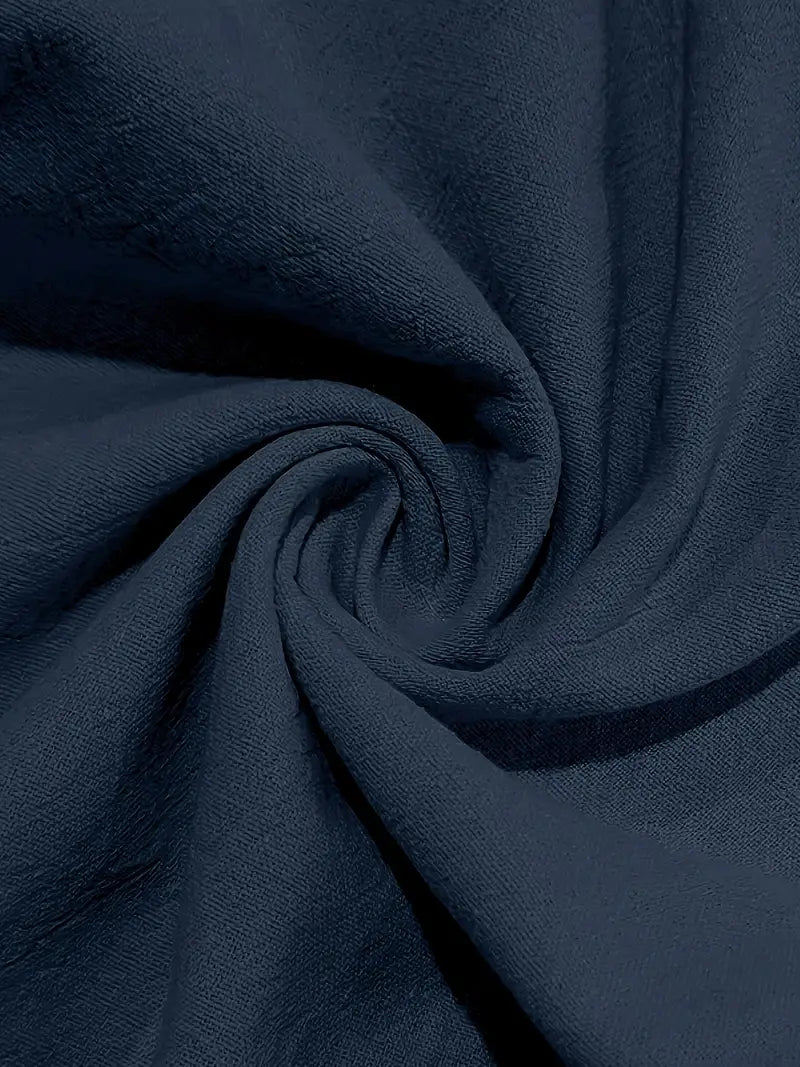 Babaev | Drawstring Wide Leg Linen-Style Trousers