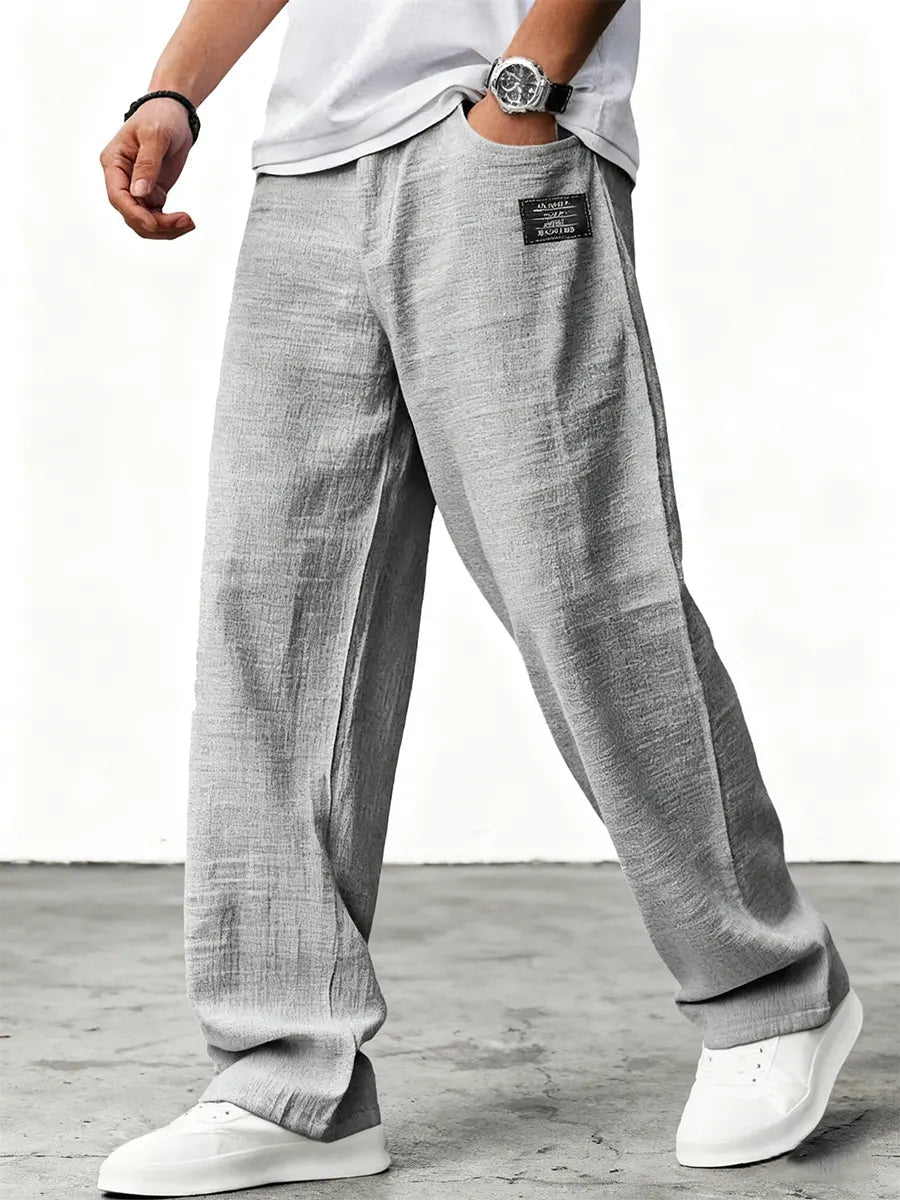 Lushan | Linen Wide Leg Trousers