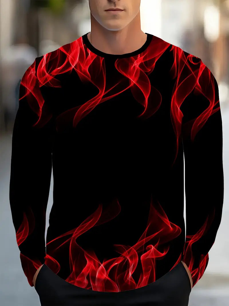 Bartlett | Long Sleeve Round Neck Printed Shirt
