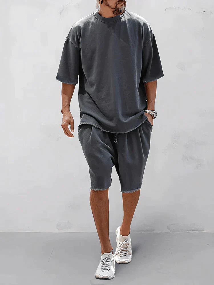 Dumitru | Two Piece T Shirt Shorts Set
