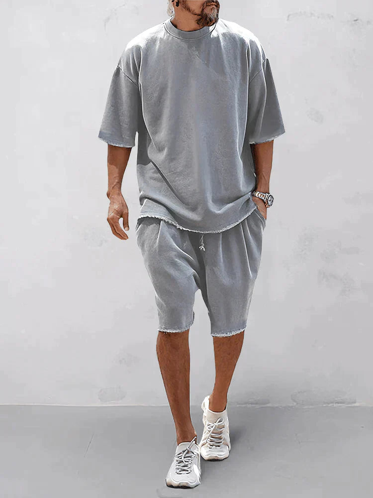 Dumitru | Two Piece T Shirt Shorts Set