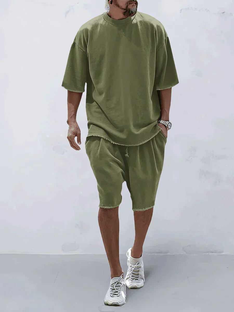 Dumitru | Two Piece T Shirt Shorts Set