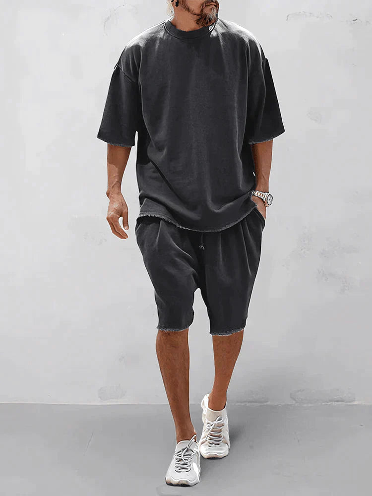 Dumitru | Two Piece T Shirt Shorts Set