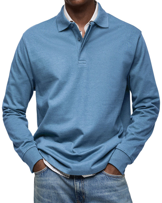 Joseba - Long Sleeve Polo Collar Shirt