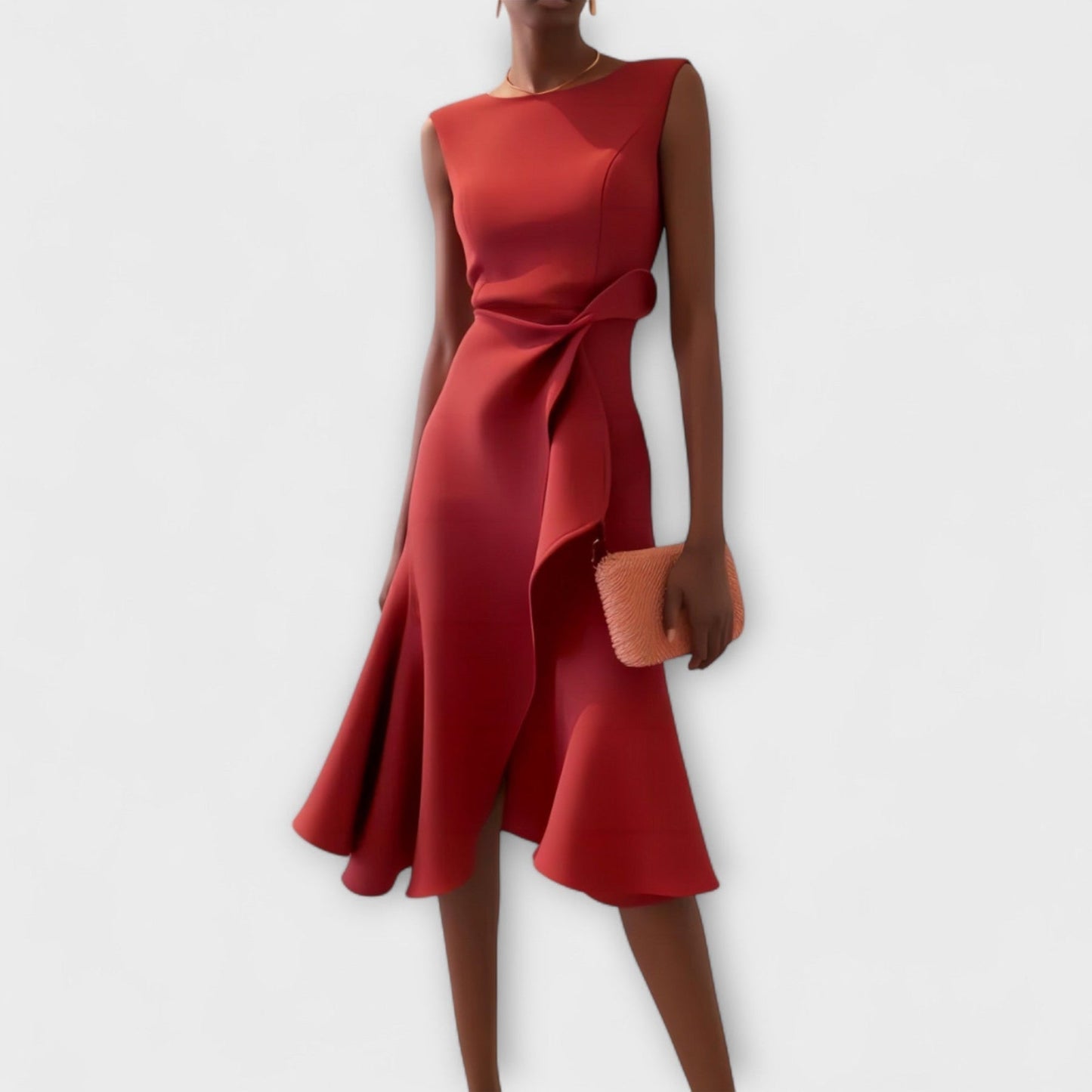 Jolene | Wedding Guest Ruffle Midi Dress