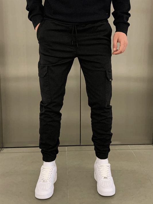 Marko - Cargo Jogger Trousers Elastic Waist Slim Fit