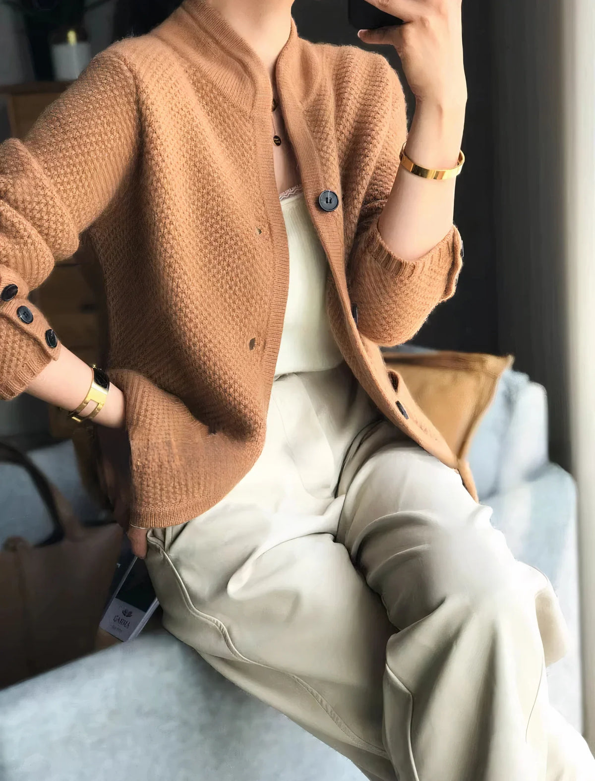 Robyn | Cardigan V-Neck Button Front Long Sleeve