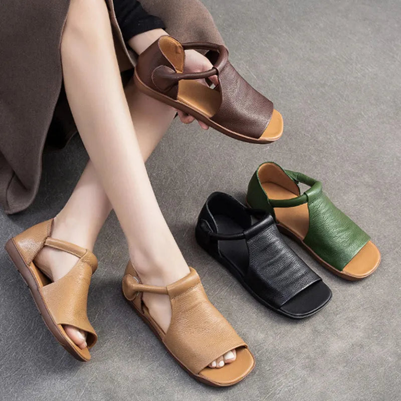 Shanera  | Soft Leather Comfort Walking Sandals