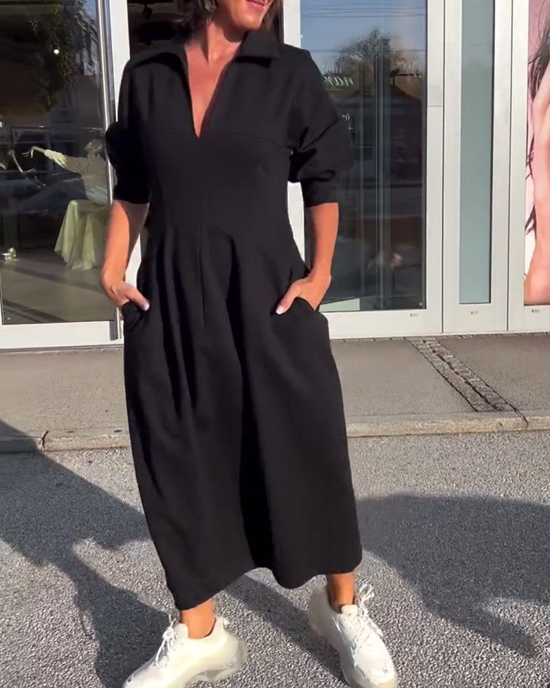 Lunya | Collared Midi Shirt Dress